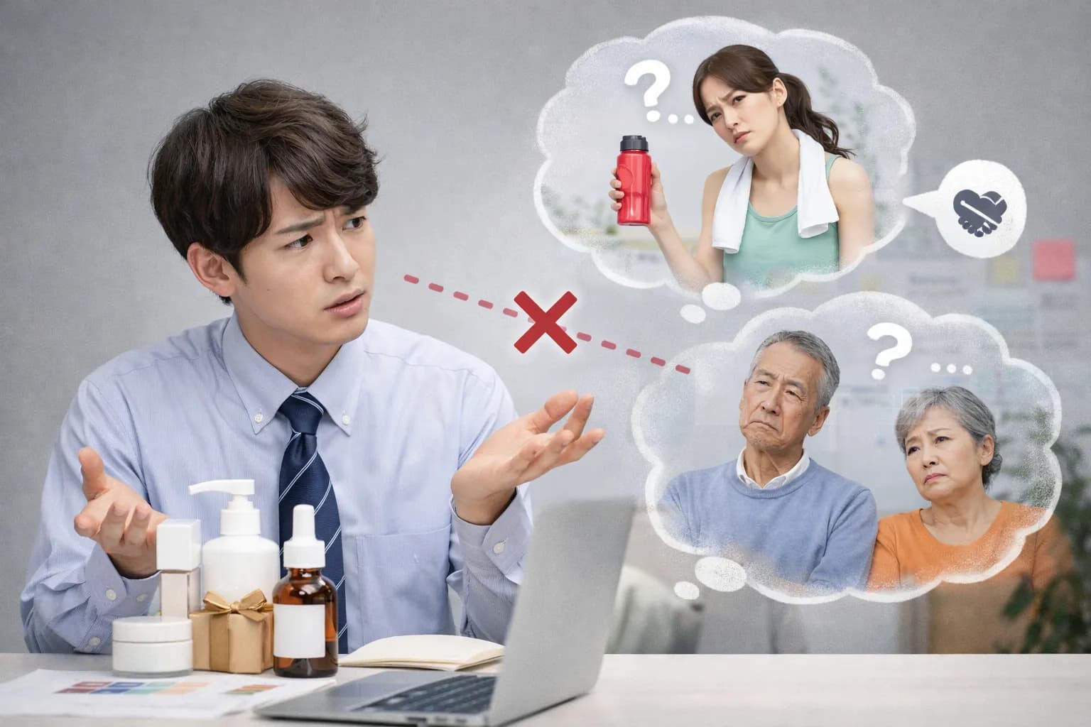 顧客とうまくマッチしない