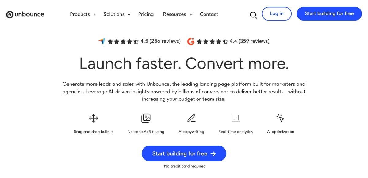 Unbounce公式サイト